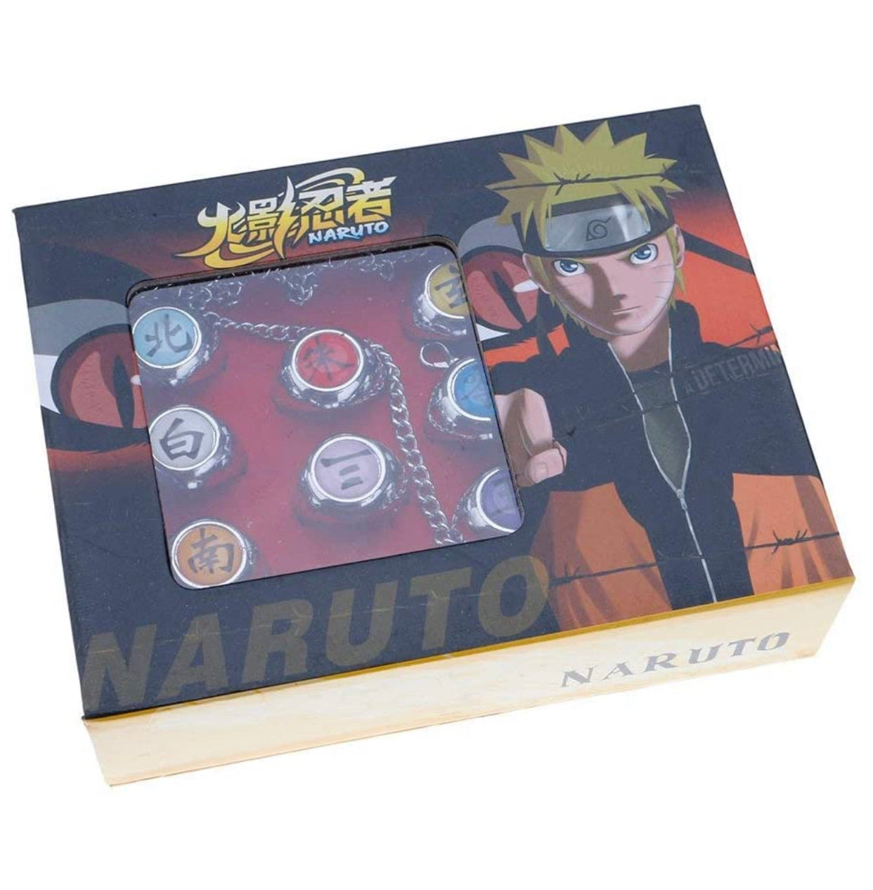 Naruto Set De Anillos Akatsuki