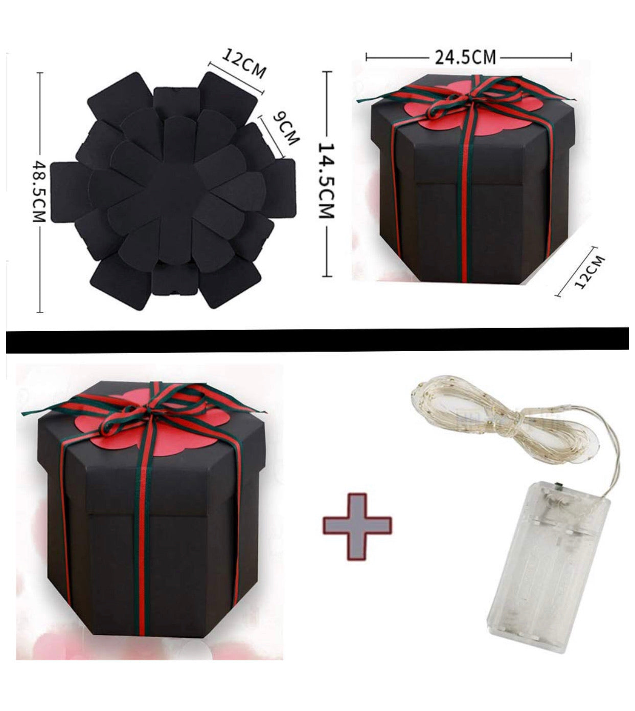  Caja sorpresa de regalo para novio, caja de explosión
