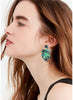 Set De Aretes Hoja De Palma