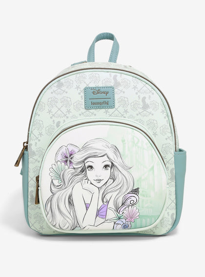 La Sirenita Mochila Ariel Dibujo