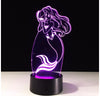 La Sirenita Lámpara Holografica Ariel