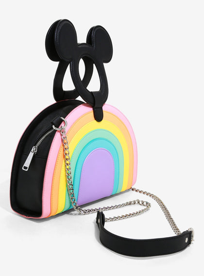 Mickey Mouse Bolsa CrossBody Arcoiris Pastel