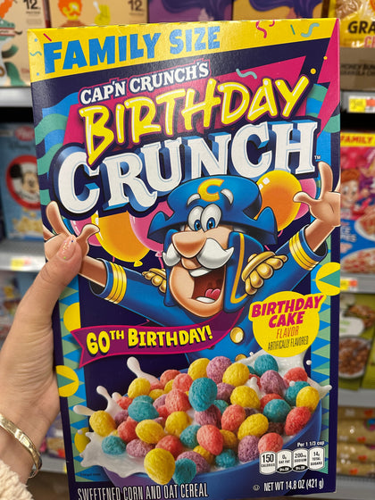 Cap’n Crunch Birthday Crunch Cereal
