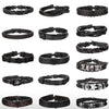 Pulseras De Cuero Set 16 Piezas Brazaletes