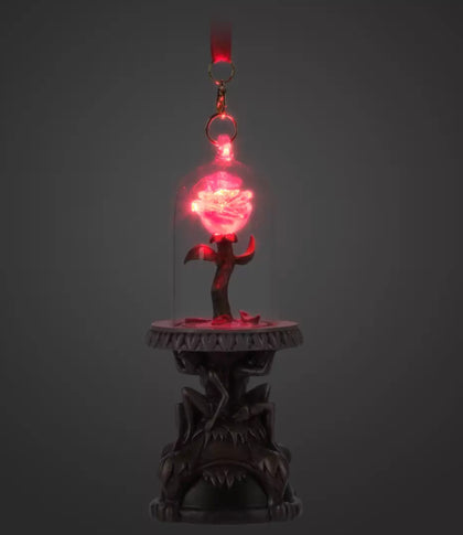 La Bella Y La Bestia Ornamento Navidad Arbolito Rosa Encantada