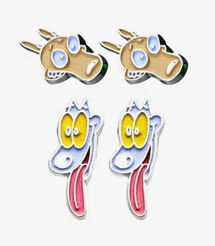 Set De Aretes Rocko y Spunky Nickelodeo
