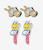 Set De Aretes Rocko y Spunky Nickelodeo