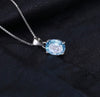 Collar Piedra Topacio Azul Amatista