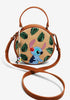 Lilo & Stitch Bolsa CrossBody Stitch Floral Café