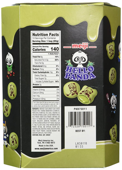 Meiji Hello Panda Matcha Creme Biscuit