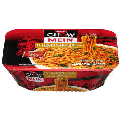 Nissin Teriyaki Chicken Flavor Chow Mein Noodles