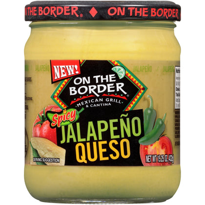 15.25 oz On The Border Spicy Jalapeño Queso Salsa