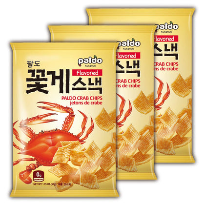 Paldo Fun & Yum Crab Snack Crackers Chips (3)
