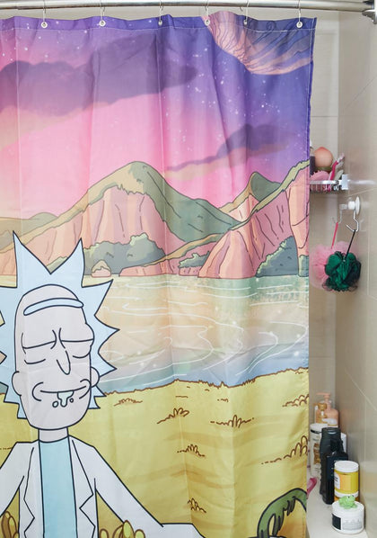 Rick Y Morty Cortina Para Baño
