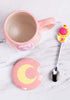 Sailor Moon Taza Con Cuchara PRE ORDEN Pink Ombre