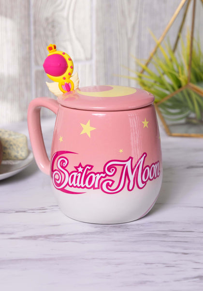 Sailor Moon Taza Con Cuchara PRE ORDEN Pink Ombre