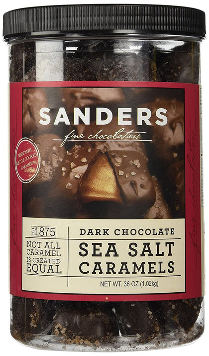 Sanders Caramelos Salados de Chocolate Negro, 36oz