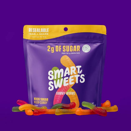 SmartSweets Gummy Worms - 4.2oz