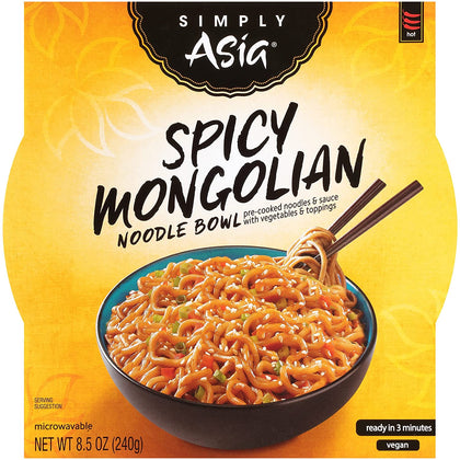 Simply Asia Spicy Mongolian Noodle Bowl, Vegan (6)