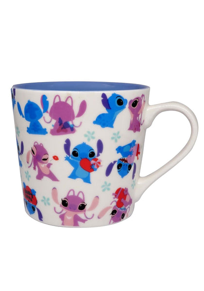 Stitch Y Angel Taza Amor Allover