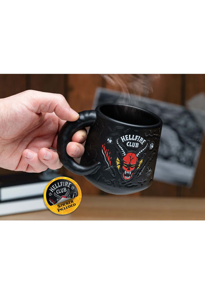 Stranger Things Hellfire Club Taza Negra