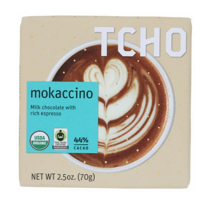 TCHO Organic Mokaccino Milk Chocolate Bar
