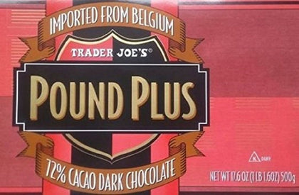 Trader Joes 72% CACAO Chocolate Oscuro Huge Pound Plus Barras de Caramelo