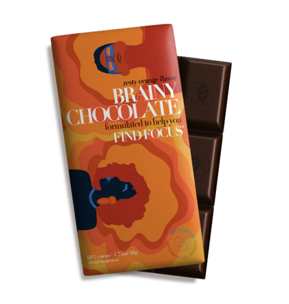 The Functional Chocolate Company Zesty Orange Brainy Chocolate Dietary Supplement